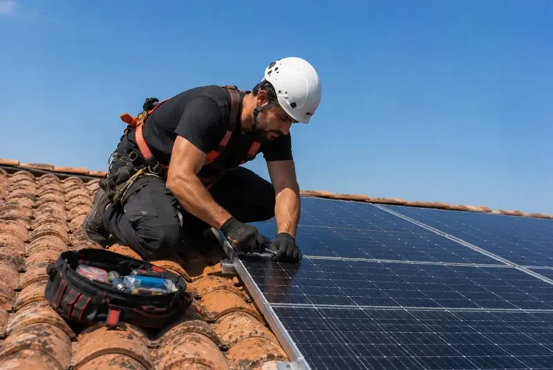 Maintenance et monitoring de panneaux solaires à Sainte-Catherine