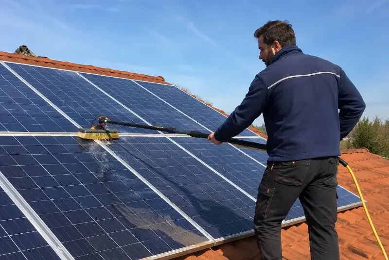 Nettoyage et entretien de panneaux solaires à Sainte-Catherine
